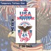 Hohamn 4th of July Patriotic Temporary Tattoos - 20 Sheets American Flag Independence Day Tattoos for USA Theme Party Supplies Favors
