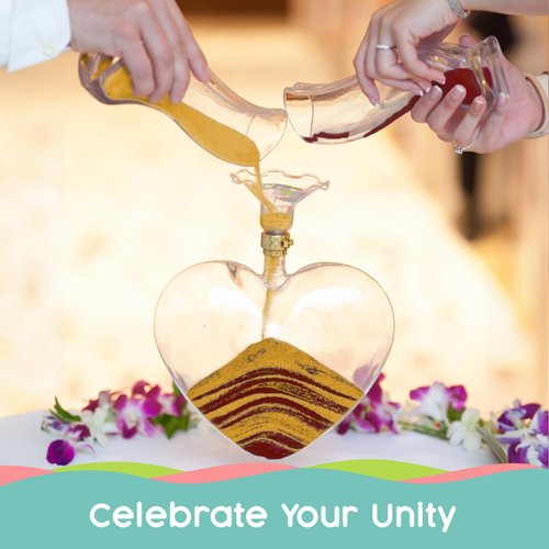 Sandsational Sparkle Sangria Unity Sand, 1 LB (16 oz), Colored Sand for Weddings, Vase Filler, Home Décor, Craft Sand, Aquarium Sand, and More