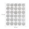1200 Pcs Eyelash Extension Adhesive Glue Pallet Sticker Pads, Disposable Waterproof Adhesive Holder Pad (Round)