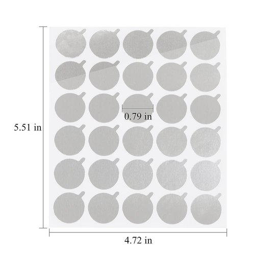1200 Pcs Eyelash Extension Adhesive Glue Pallet Sticker Pads, Disposable Waterproof Adhesive Holder Pad (Round)