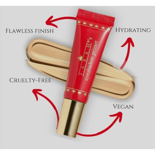 F.A.R.A.H Eye Essentials Duo - Hydrating Eyeshadow Primer & 18HR Black Velvet Liquid Eyeliner for Long-Lasting, Crease-Free Eye Looks