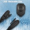 Retevis Walkie Talkie Speaker Mic,IP54 Waterproof Shoulder Mic, Compatible with RT68 RT22 RT21 H-777 RT86 RT27 RT85 RB26 RB45 BAOFENG UV-5R 888S 5RM Kenwood Samcom Arcshell Two Way Radios (2 Pack)