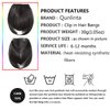 Qunlinta Clip in Bangs Hair Extensions One Piece in Fringe Bangs Hairpiece Synthetic Hair Accessories For Women Bleach Blonde