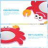 TOYANDONA EVA Bathing Toy Shower Toys for Toddlers 1-3 2pcs Mirror Bath Toys, Baby Mirror Toys Frog Crab Bath Toys for Toddlers Baby Kids Bathtub Toys Bathtime Toys Baby Water Toys