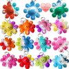 Goodangie00 50 Packs Rainbow Mini Pop Octopus Fidget Keychain Gift，Small Party Fidgets Favors Bubble Wrap Pop Anxiety Stress Reliever Stuents Prizes