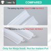 Original Ninja Foodi Sealing Ring Silicone Gasket for Ninja Foodi FD401/FD302/OS401/OS301/OP401/OP302 Pressure Cooker 6.5 Qt and 8 Quart Replacement Gasket Air Fryer Parts - 2 Pack
