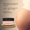 Irene Organics Exfoliating Body Scrub - All Natural Stretch Mark Treatment, Scar Removal, Anti Cellulite, Spider Vein and Acne Treatment. Great for uneven skin tone (Coffee Scrub)