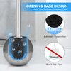 IXO Toilet Brush and Holder 2 Pack, 304 Stainless Steel Toilet Brush with Extended and Durable Comfortable Brush Handle, Toilet Bowl Brush for Bathroom Toilet - Ergonomic, Pratical Durable