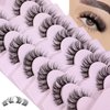 Cluster Lashes Extensions Natural Look False Eyelashes 3D Individual Lashes 15mm DIY Strip Lash Multipack