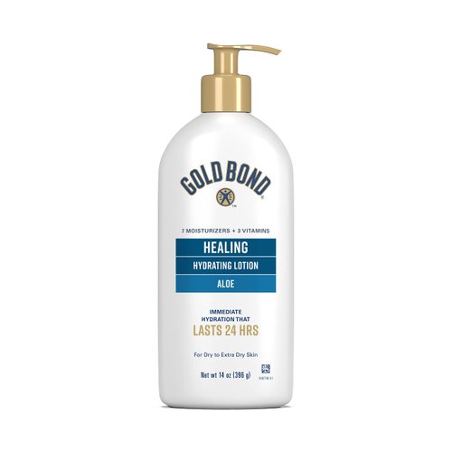 Gold Bond Healing Hydrating Lotion, 14 oz., With Aloe, Moisturizes, Immediate 24-Hour Hydration