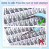 Lash Clusters Wispy Eyelash Clusters C Curl Individual Lashes zanlufly Natural 300Pcs Cluster Lashes Eyelash Extension 10 12 14MM DIY Lash Extension