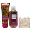 Bath & Body Works Bahamas Passionfruit & Banana Flower Duo Set - Body Cream and Shower Gel with a Himalayan Salts Springs Sample Bar Soap