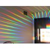 Rainbow Symphony- Rainbow Prism Suncatcher for Window, Axicon Pattern, with Bonus Board Sun Catcher, Made in USA
