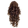 SWACC 12-Inch Short Screw Curls Claw Clip Ponytail Extensions Synthetic Clip in Drawstring Curly Ponytail Hairpiece Jaw Clip Hair Extension (Light Brown-12#)