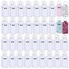 Ferreve 100 Pcs Sublimation Keychain Blanks Bulk Lipstick Holder Sublimation Lip Balm Holder Neoprene Sublimation Blanks Portable Lip Gloss Protective Cases for Women DIY Key Ring Travel Supplies