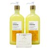 Bath & Body Works Aroma Simply Unwind SANDALWOOD & VANILLA 2 Pack Moisturizing Body Lotion Gift Set with a Natural Oats Bar Soap - Full Size