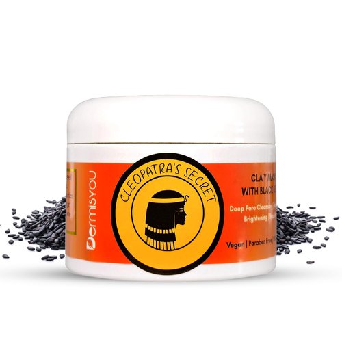 Cleopatra's Secret Black Seed Clay Mask | 8 Oz. | Deep Pore Cleansing, Dark Spot Fighter, & All-Natural Goodness for Radiant Facial Skin Care