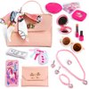 Girl Toys 36Pcs Girl Wallet,Little Girl Cosmetics, Girl Princess Toys Include Handbag, Wallet, Mobile Phone, Key,Children's Birthday Gift, Suitable for Girls Over 3 4 5 6 7 8 Years Old (Cosmetic Bag)