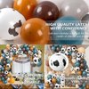 OuMuaMua Cowboy Western Party Decorations, 68Pcs Cow Print Balloons Kit, Coffee Brown Blue Cow Balloons for Cowboys Cowgirls Party Baby Shower Western Farm Birthday Party Supplies, 12 Inch