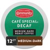 Community Coffee Café Special Decaf 12 Count Coffee Pods, Medium Dark Roast, Compatible with Keurig 2.0 K-Cup Brewers