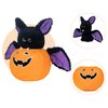 My OLi Plush Pumpkins Stuffed Bat Plush Toy Pumpkins with Removable Bat Glow in The Dark Toy Gifts for Kids Baby Toddler