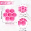 200 Pieces Flower Shape Glue Cup Lash Glue Holder Eyelash Extension Glue Holder Flower Eyelash Glue Cup Eyelash Glue Pallet Grafting Eyelash Glue Cup False for Women Girls Eyelash Extension Supply