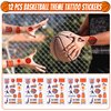 Basketball Party Favors Set 72 PCS Basketball Slap Bracelets Straws Tattoo Stickers Mini Stress Ball Silicone Bracelets Gift Bags for Kids Adults Sports Basketball Birthday Gift Classroom Rewards