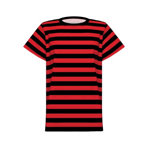 Prebene Pugsley Addams Shirt, Boys Striped T Shirt, Kid's Halloween Costumes, Mime, Bank Robber T-Shirts Black Red