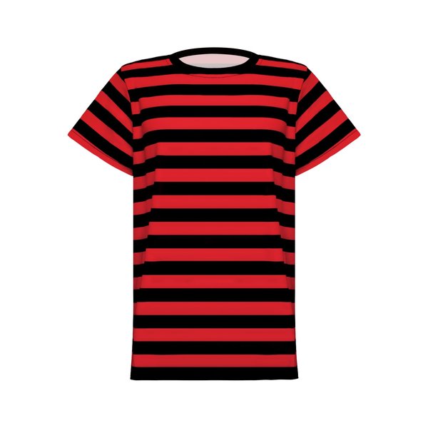 Prebene Pugsley Addams Shirt, Boys Striped T Shirt, Kid's Halloween Costumes, Mime, Bank Robber T-Shirts Black Red