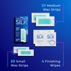 Schick Hydro Silk Targeted Waxing Strips | Soft Wax Strips for Body + Pubic Hair Removal, Eyebrow Wax Strips, Lip Wax Strip, Bikini Wax Kit for Women