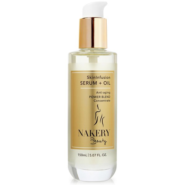SkinInfusion Facial Oil - Anti-Aging Collagen Serum with Hyaluronic Acid - Moisturizing Matrixyl 3000 Serum with Vitamin C Oil - Hydrating Skin Oil & Serum for Dark Spots & Dull Dry Skin - 150ml