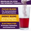 Gold BJJ PreRoll - Jiu Jitsu Pre Workout Supplement for Energy, Focus, and Endurance - Martial Arts Specific Pre-Workout Powder Formula with Natural Flavors (Acai Berry, 30 Servings)