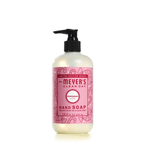 Mrs. Meyer's Clean Day Liquid Hand Soap, Made with Essential Oils, Peppermint Scent, 12.5 Fl Oz (Pack of 1)