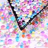 Mermaid Rhinestone mat Candy Caramel Stone Mix Beaded Nail Art Beads Blend Size 1440pcs(Mixed Color)