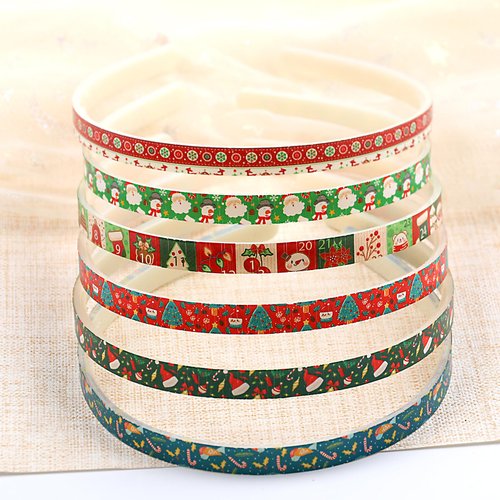 Kistreao 6Pcs Christmas Headband Santa Claus Reindeer Hair Bands Snowman Snowflake Headpiece Christmas Hair Accessories for Women Girls Xmas Festival Holiday Party Supplies