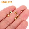 Angoily Doll House Letters Numbers 1/12 Miniature Front Door Mailbox Furniture Numbers Tiny House Door Decorative Accessory Golden