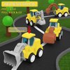 CARLORBO Toy Cars for Toddlers 1-3 - Pull Back Cars Toys, Press and Go Truck Toys for 18 Months to 2 3 4 5 Years Boys Girls Gift 4 PCS (Construction Vehicles)