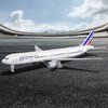 ZEZEFUFU Simulation 1:300 Scale Alloy France B777 Airplane Model with Display Stand Home Office Decoration Gifts