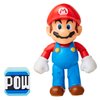 Super Mario Collectible Mario 4" Poseable Articulated Action Figure with POW Accessory