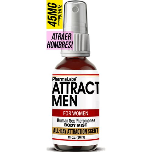 PHERMALABS Atraer Hombres Body Mist con Feromonas - Todo El Dia Fragancia - Para Mujer - Sexo Feromona Humanas botella de 1oz