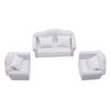 Fateanuki 1 12 Scale Doll House Furnitures 3pc Sofa Miniature Dollhouse Toy Parlor Bedroom Decoration Accessories