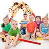 Haconba 8 Pieces 40 Inch Inflatable Stick Horse Inflatable Cowboy Cowgirl Horse head Stick Pony Stick Balloon for Christmas Birthday Theme Parties Home Decoration