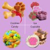 Food Grade Silicone Mold, IHUIXINHE Non-stick Ice Cube Mold, Jelly, Biscuits, Chocolate, Candy, Cupcake Baking Mould, Muffin pan