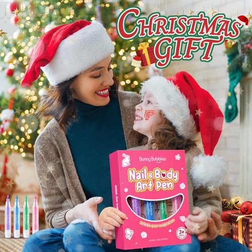 Face Painting Kit for Kids Makeup Set Toys, Washable Marker Girls Make Up Face Body Tattoo Pens, Toddler Toy Makeup Cosmetic for Ages 4-12 Year, Winter Gift for Pretend Play Dress Up Party