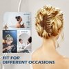 1st Choice 3 Pieces Clincher Combs Banana Combs Banana Clip Grip Comb Fishtail Fish Hair Lady Fish Shape Ponytail Banana Clip Girls Long Women Clamp Accessory (Brown Set)