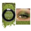Afflano Sparkle Olive Green Metallic Glitter Eyeshadow, Single Shimmery Deep Green Eyeshadow Palette, Small Metallic Eye Shadow Pallet for Girl Women Smokey Eye Look, 24H
