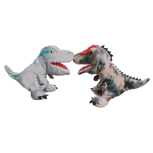Glanzzeit Children's Hand Puppets, Dinosaur Shaped Hand Puppets, Realistic Plush Toys for Boys and Girls Performance Theatre, Birthday Gifts, Teaching, Interactive Games, Easter Gifts(Allosaurus)