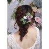 Kercisbeauty Boho Floral Bridal Hair Comb Clips Wedding Flower Leaf Hair Piece for Brides Evening Party Prom Handmade Unique Headpiece (Vintage Love)