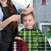 American Football Waterproof Haircut Cape for Adults & Kids Professional Barber Cape with Adjustable Snap Closure 51"x55"