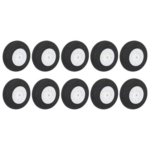 MECCANIXITY RC Airplane Wheels 25mm/0.98" Dia RC Airplane Aircraft Sponge Wheels RC Aircraft Foam Wheel Replacement for DIY RC Model Plane Aircraft RC Helicopter Pack of 10